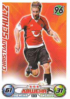 Christian Schulz Hannover 96 2009/10 Topps MA Bundesliga #133